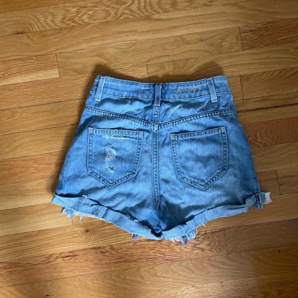 REDUCED 🔥CARMAR high waisted jean shorts - Picture 3 of 5